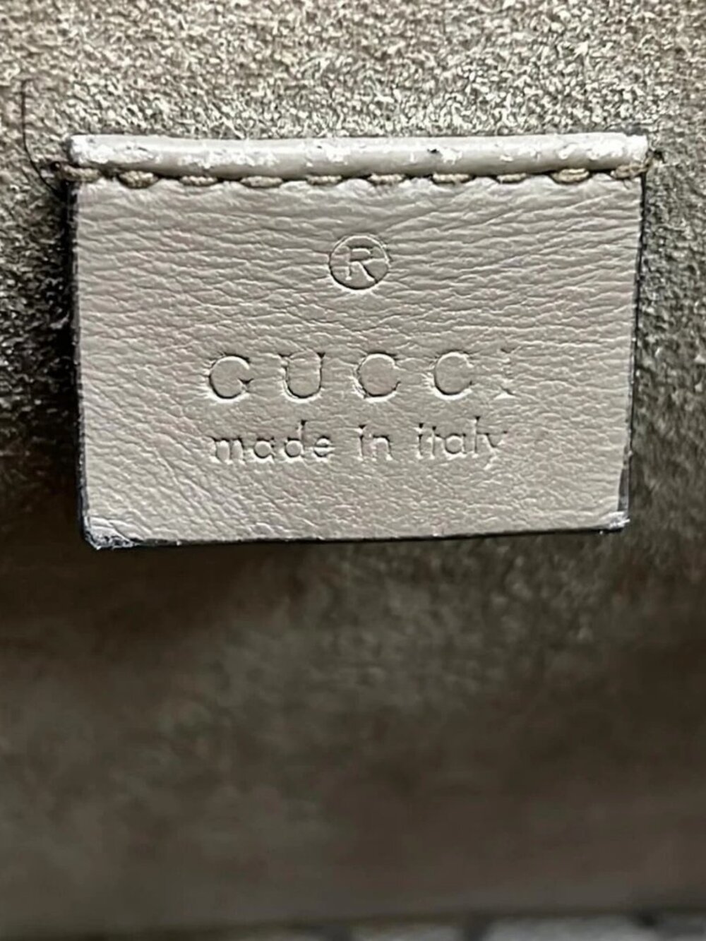 GUCCI Dionysus GG Supreme Mini Bag 421970 Beige Ebony Light Brown PVC Suede - Picture 7 of 15